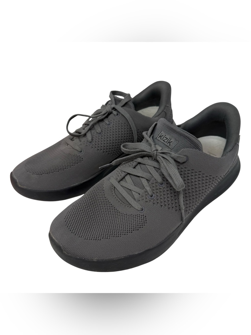 Kizik Lima Shoes Mens Size 13 Graphite Gray Hands Free Slip On Casual Sneakers
